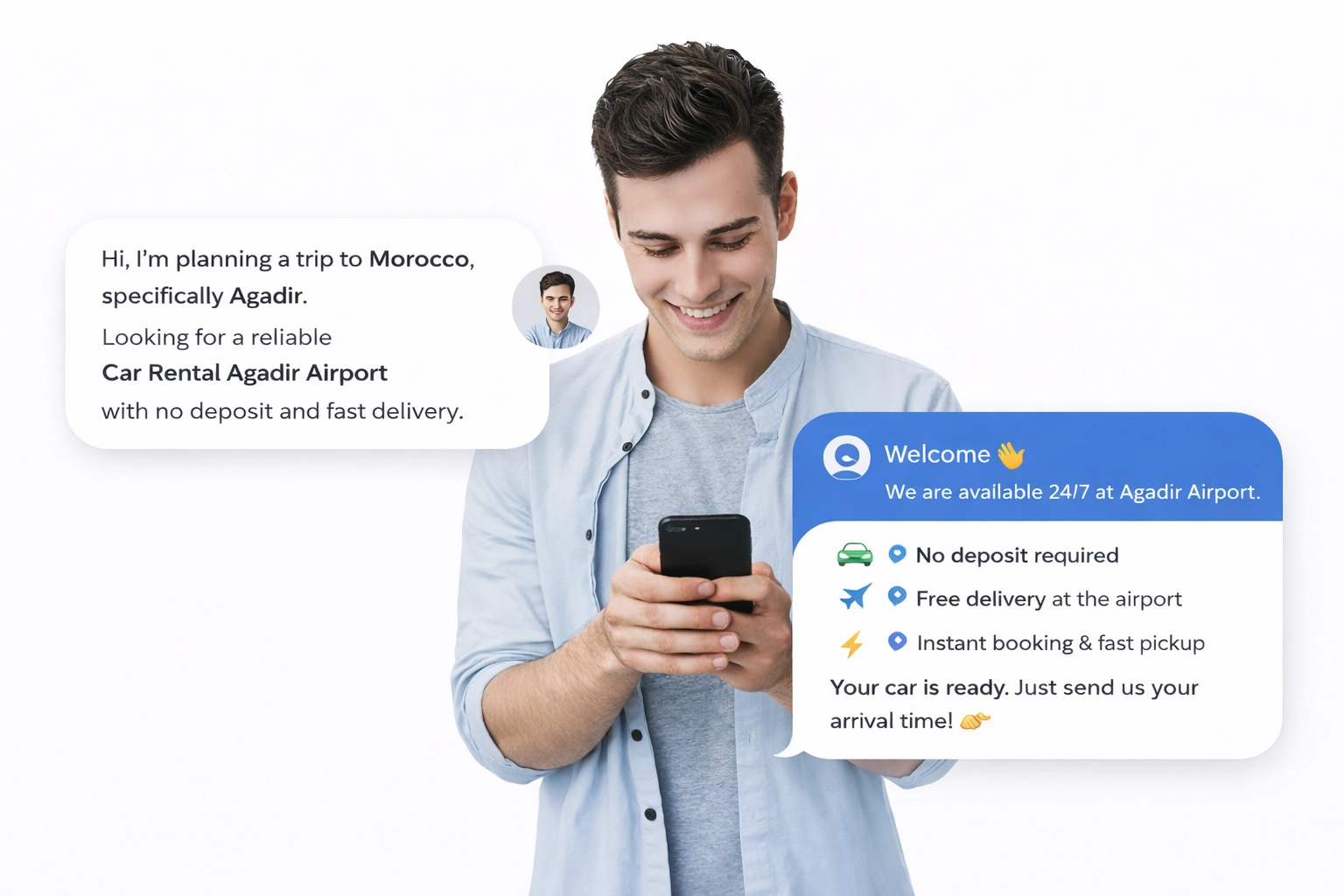 Dacia Sandero Hire Agadir – No Deposit, €21/day